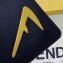 Fendi Bag Bugs Slim Pouch Clutch Bag Black/Yellow Diabolic Eyes 2019