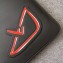 Fendi Bag Bugs Slim Pouch Clutch Bag Black/Red Diabolic Eyes 2019