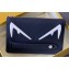 Fendi Romano Bag Bugs Slim Pochette Pouch Clutch Bag Blue/White Diabolic Eyes 2019