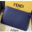 Fendi Bag Bugs Slim Pouch Clutch Bag Blue/White Diabolic Eyes 2019