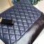 Chanel Aged Calfskin Gabrielle Pouch Clutch Small Bag A84287 Navy Blue