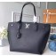 Louis Vuitton Soft Calfskin Lockme Go Tote Bag M55028 Black 2019