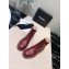 Chanel Calfskin Lace-Ups Ankle Boots Burgundy 2019