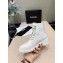 Chanel Calfskin Lace-Ups Ankle Boots White 2019