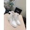 Chanel Calfskin Lace-Ups Ankle Boots White 2019