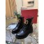 Valentino Calfskin Lace-up Boots with VLOGO Detail Black 2019