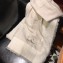 Chanel CC Logo Cashmere Scarf 90x200cm Gray 2019