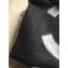 Chanel CC Logo Cashmere Scarf 45x180cm Black/Gray 2019