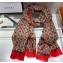 Gucci GG Print Cashmere Scarf 100x200cm Red 2019
