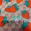 Gucci GG and Strawberry Print Scarf 130x130cm 2019