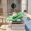 Balenciaga Heel 4cm Pile Fabric Pumps Green 2019