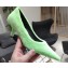 Balenciaga Heel 4cm Pile Fabric Pumps Green 2019