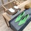 Balenciaga Heel 4cm Pile Fabric Pumps Green 2019