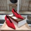 Balenciaga Heel 4cm Pile Fabric Pumps Red 2019