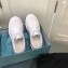 Prada Patent Leather Derby Lace-ups Shoes White 2019