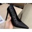 Louis Vuitton Heel 10cm Call Back Pumps Satin Black 2019