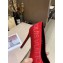 Louis Vuitton Heel 10cm Call Back Pumps Satin Red 2019