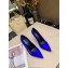 Louis Vuitton Heel 10cm Call Back Pumps Satin Blue 2019
