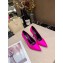 Louis Vuitton Heel 10cm Call Back Pumps Satin Fuchsia 2019
