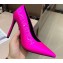 Louis Vuitton Heel 10cm Call Back Pumps Satin Fuchsia 2019