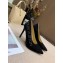 Louis Vuitton Heel 10cm Call Back Pumps Suede Black 2019