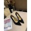 Louis Vuitton Heel 10cm Call Back Pumps Suede Black 2019