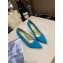Louis Vuitton Heel 10cm Call Back Pumps Suede Turquoise 2019