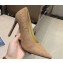 Louis Vuitton Heel 10cm Call Back Pumps Suede Nude 2019