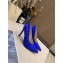 Louis Vuitton Heel 10cm Call Back Pumps Suede Blue 2019