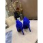 Louis Vuitton Heel 10cm Call Back Pumps Suede Blue 2019