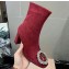 Louis Vuitton Heel 6cm Madeleine Ankle Boots Suede Dark Red 2019
