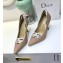 Dior Heel 9.5cm J'Adior and Double Ribbon Pumps Technical Canvas Nude 2019