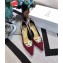 Dior Heel 6.5cm J'Adior and Double Ribbon Pumps Technical Canvas Burgundy 2019
