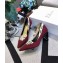 Dior Heel 6.5cm J'Adior and Double Ribbon Pumps Technical Canvas Burgundy 2019