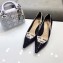 Dior Heel 6.5cm J'Adior and Double Ribbon Pumps Patent Black 2019