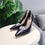 Dior Heel 9.5cm J'Adior and Double Ribbon Pumps Leather Black 2019
