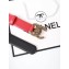 Chanel Width 3cm Braided CC Logo Buckle Leather Belt Red