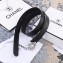 Chanel Width 3cm Crystal and Pearl Flower Buckle Leather Belt Black