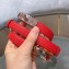 Hermes Width 1.7cm Epsom Calfskin Belt Red