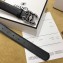 Chanel Width 3cm Chain CC Logo Buckle Leather Belt Black/Silver