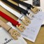 Chanel Width 3cm Pearl CC Logo Buckle Quilting Leather Belt