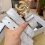 Chanel Width 3cm Pearl CC Logo Buckle Quilting Leather Belt