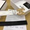 Chanel Width 3cm Pearl CC Logo Buckle Quilting Leather Belt