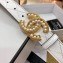 Chanel Width 3cm Pearl CC Logo Buckle Quilting Leather Belt