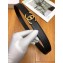Chanel Width 3cm Logo Buckle Leather Belt Black