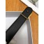 Chanel Width 3cm Logo Buckle Leather Belt Black