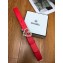 Chanel Width 3cm Chain Heart CC Logo Buckle Leather Belt Red/White