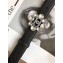 Chanel Width 3cm Crystal and CC Logo Buckle Leather Belt Black/Silver