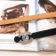 Chanel Width 2cm Crystal CC Logo Buckle Leather Belt Black