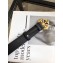Chanel Width 3cm Crystal and Pearl Buckle Leather Belt Black